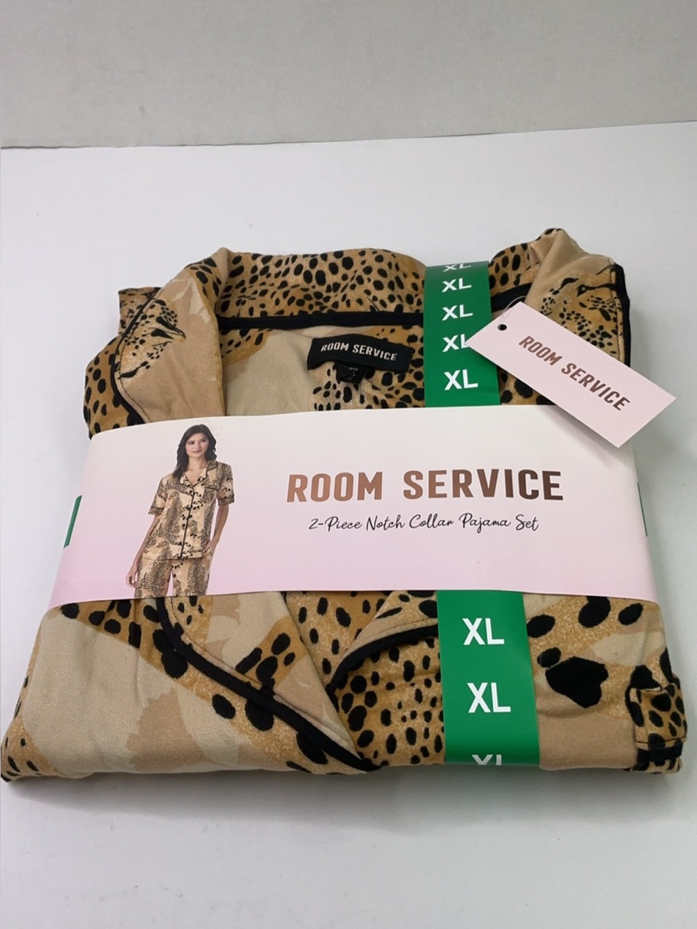 Room Service Women's Notch Collar Pajama Set